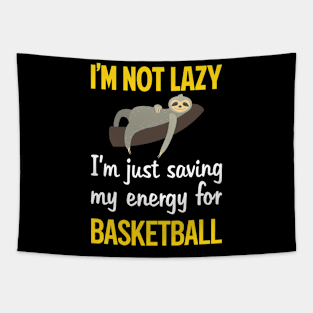 Funny Lazy Basketball Tapestry