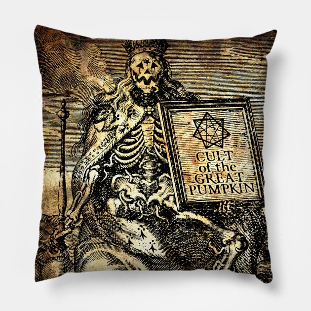 Cult of the Great Pumpkin: Work King Pillow by Chad Savage