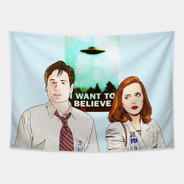 The X files the truth is out there I want to believe Tapestry by Mimie20