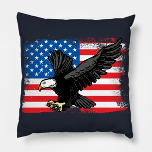 Patriotic Eagle Pillow