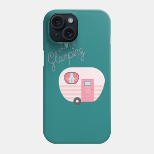 Vintage Pink Trailer Camper Glamping Phone Case