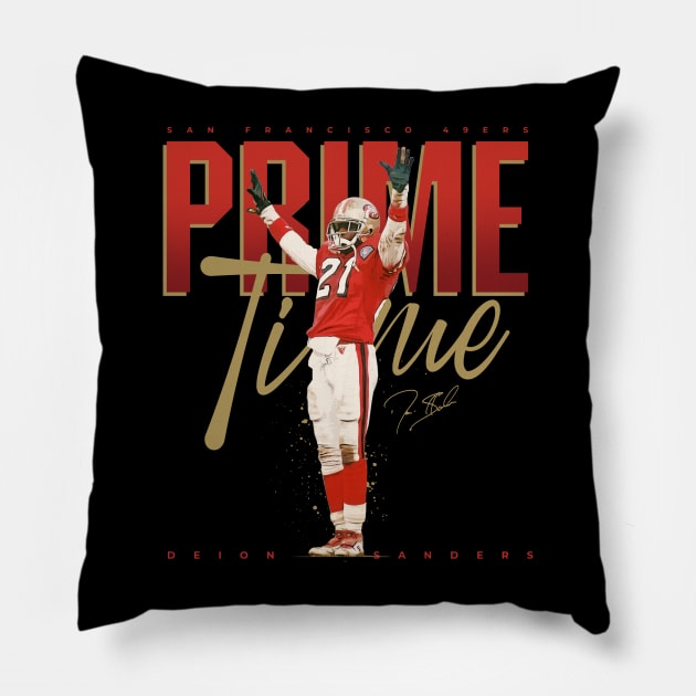 Deion Sanders Primetime Pillow by Juantamad