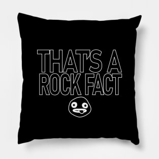 That's a Rock Fact Pillow