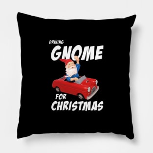 Driving Gnome Pillow