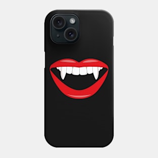 Female Vampire Mouth with Fangs Phone Case