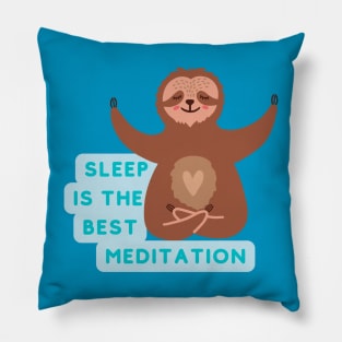 Meditating Sloth Pillow