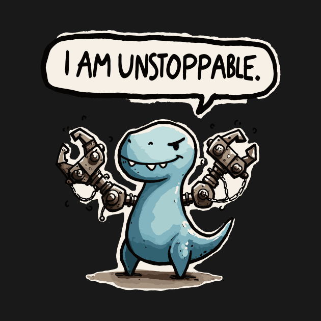 I am unstoppable T-Rex by DoodleDashDesigns