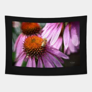 Honeybee on the Coneflower Tapestry