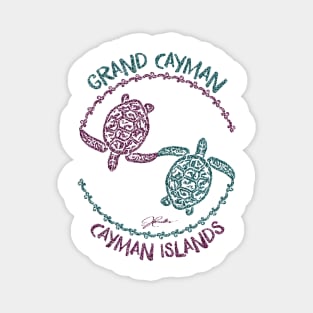 Grand Cayman, Cayman Islands, Whirling Sea Turtles Magnet