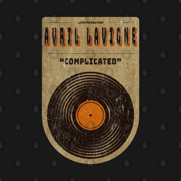 Vinyl vintage || Avril Lavigne || Complicated by aryaquoteart88