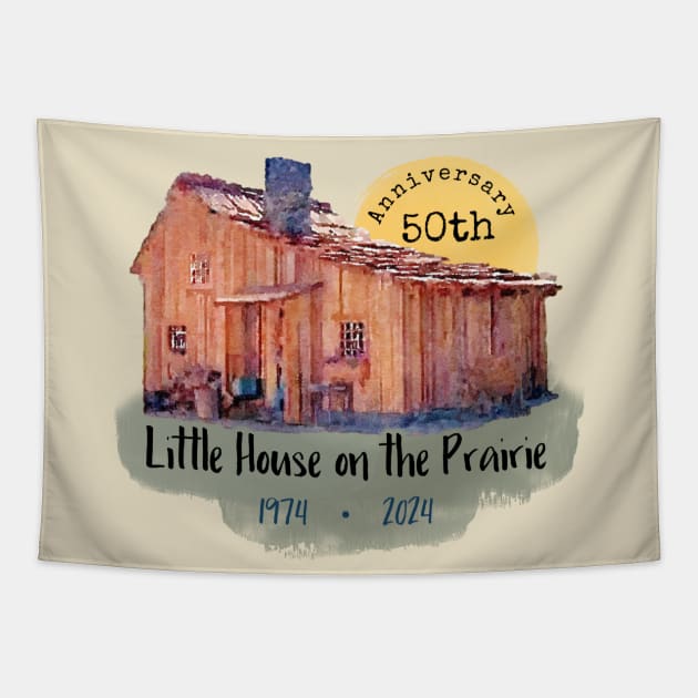 Little House on the Prairie 50th Anniversary Tapestry by Neicey