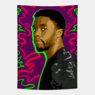 Chadwick Boseman Pop Art Portrait Tapestry