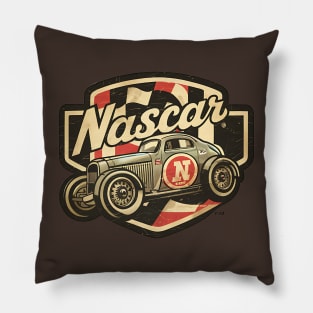 Vintage NASCAR Car Pillow