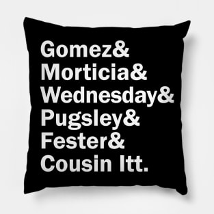 Funny Names x The Addams Family Pillow