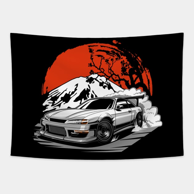 Nissan Silvia s14 Tapestry by JDM Boyz