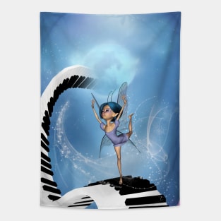 Dancing in the moonlight on the piano Tapestry