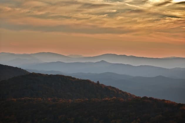 Magical Blue Ridge Mountains Kids T-Shirt by A Thousand Words Photography