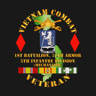 Vietnam Combat Vet - 1st Bn 77th Armor - 5th Inf Div SSI T-Shirt