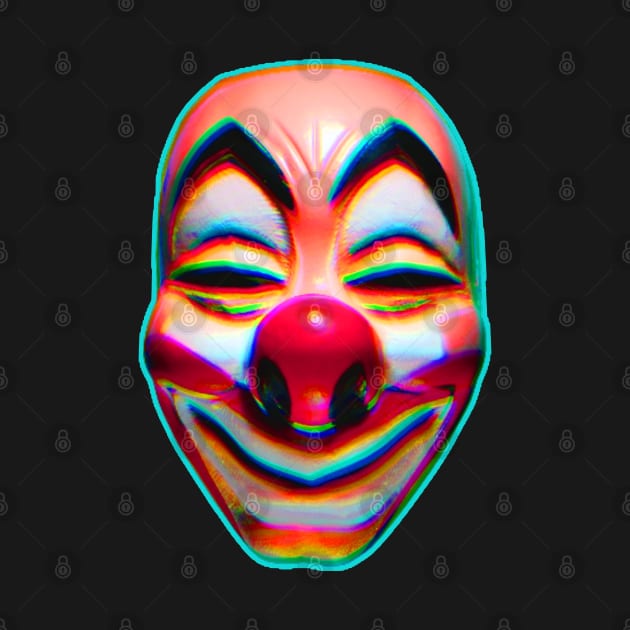 Creepy Clown Mask by TJWDraws