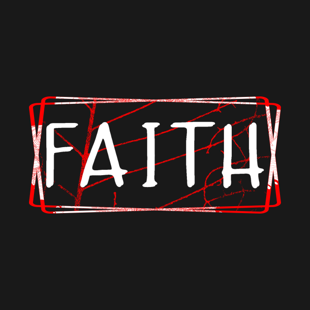 Faith Red White Black by joyjeff