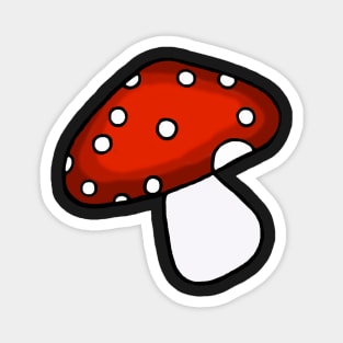 Red And White Mushroom Magnet