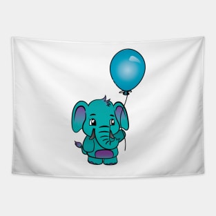 Elephant with Balloon Tapestry