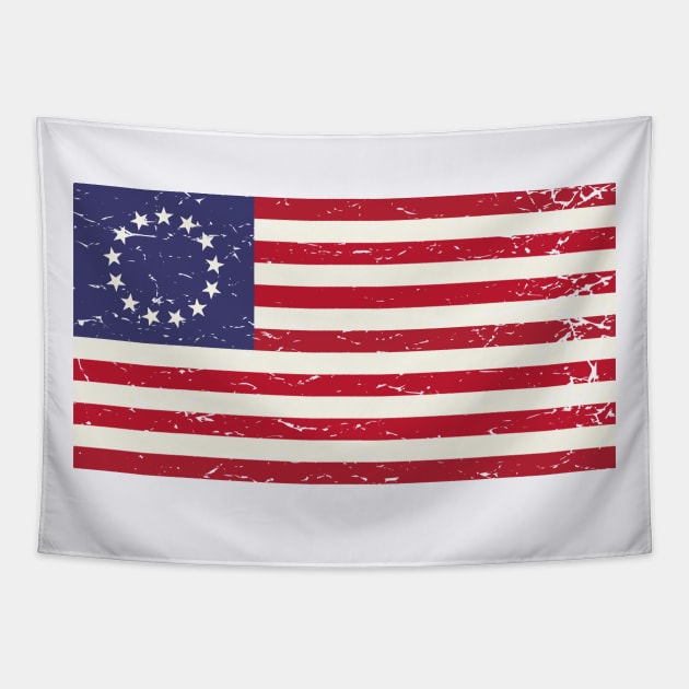 The Betsy Ross Flag Tapestry by tatadonets