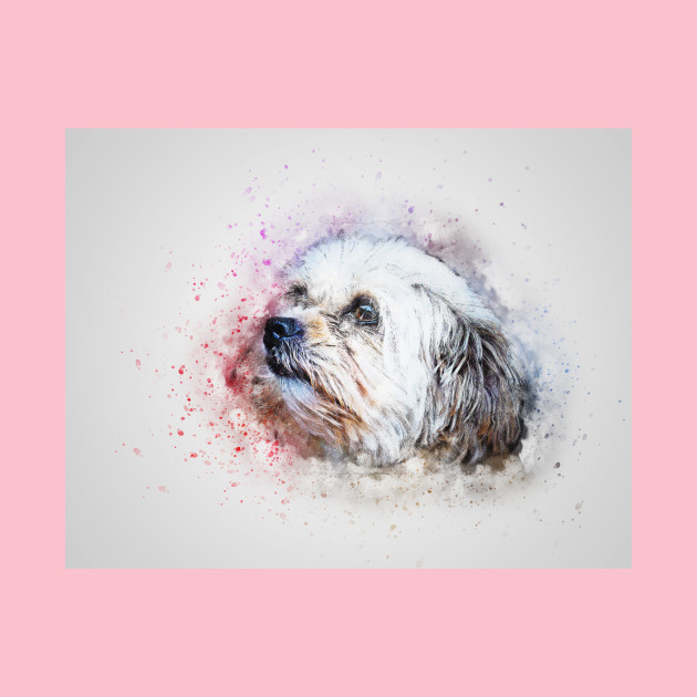 Pet Cute Dog Animal White Art Dog Paintings Kids T Shirt Teepublic