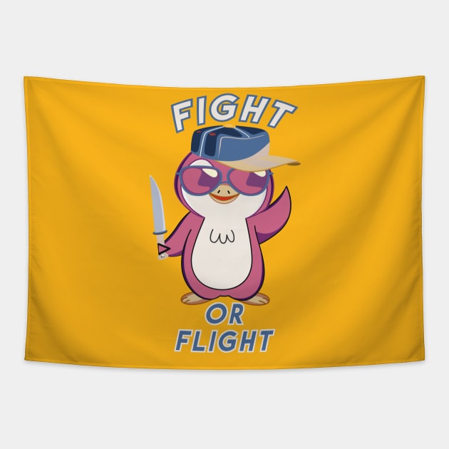 FIGHT OR FLIGHT Tapestry by Selva_design14