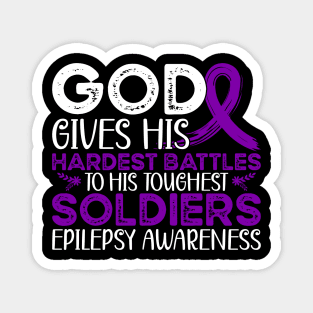 Epilepsy Warrior Support Epilepsy Awareness Magnet