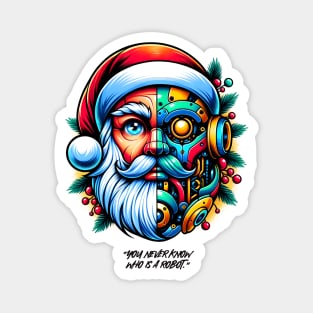 Merry Christmas Santabot Magnet