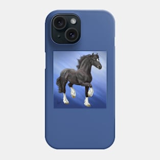 Friesian Cross with White Socks Phone Case