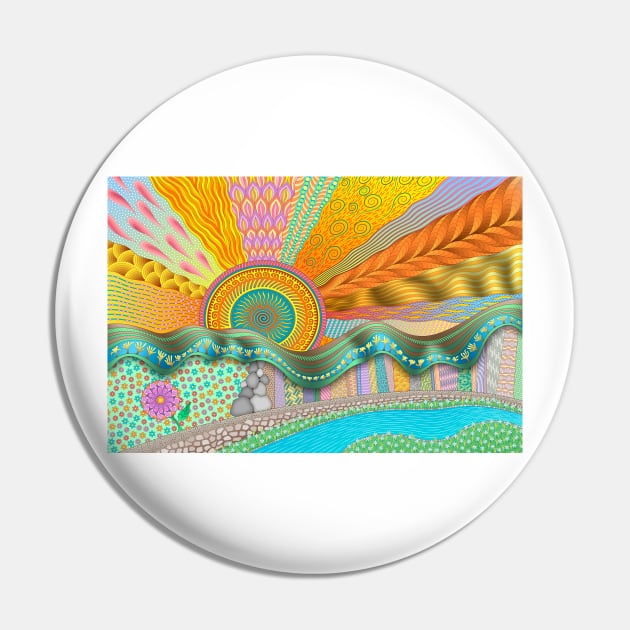 Sunrise In Finger Tree Forest Pin by becky-titus