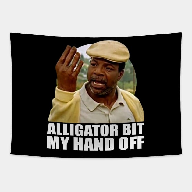 Alligator Bit My Hand Off! Tapestry by bekobe