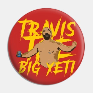 Big Yeti Kelce Football Fan Art Pin