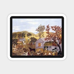 grandma moses for this the fall of the year Magnet