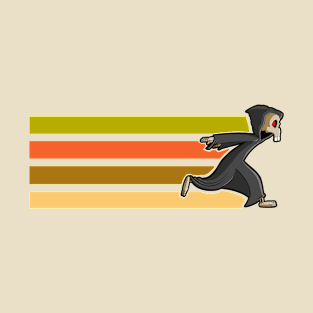 Grim Reaper's Autumn Dash: A Playful Twist on the Naruto Run T-Shirt