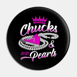 Chucks And Pearls 2021 Kamala Harris Pin