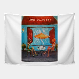 Coffee Time any Time Tapestry