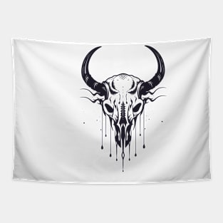 Animal Skull Wild Adventure Vector Graphic Tapestry