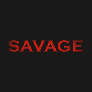 Red Grunge Savage T-Shirt