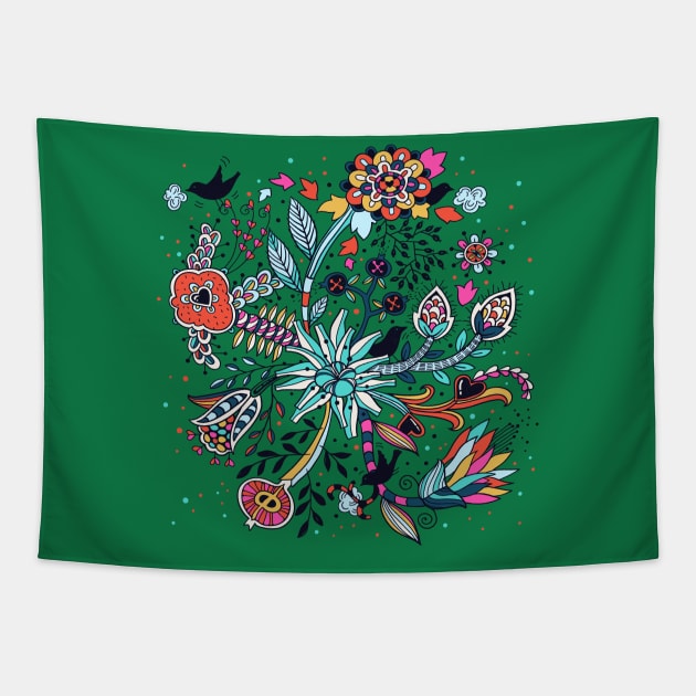 Florals Tapestry by annapaff