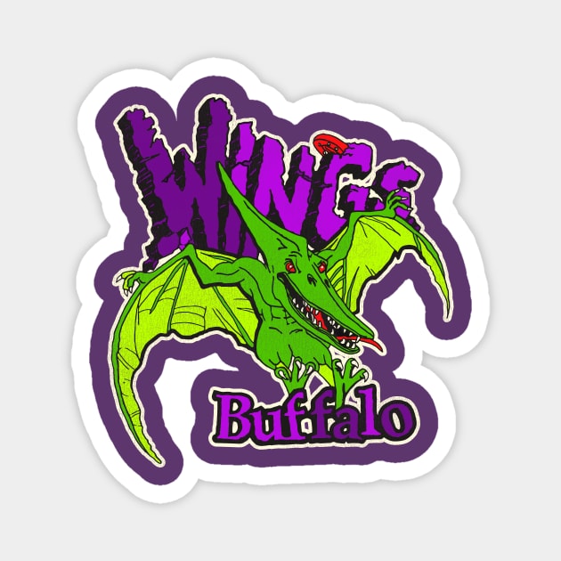 Defunct Buffalo Wings Roller Hockey Magnet by Defunctland