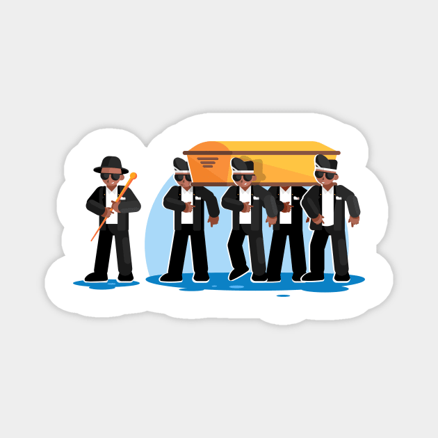 The Coffin Dance Meme Magnet by Arend Studios