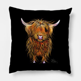 SCoTTiSH HiGHLaND CoW ' HuMPHReY ' BY SHiRLeY MacARTHuR Pillow