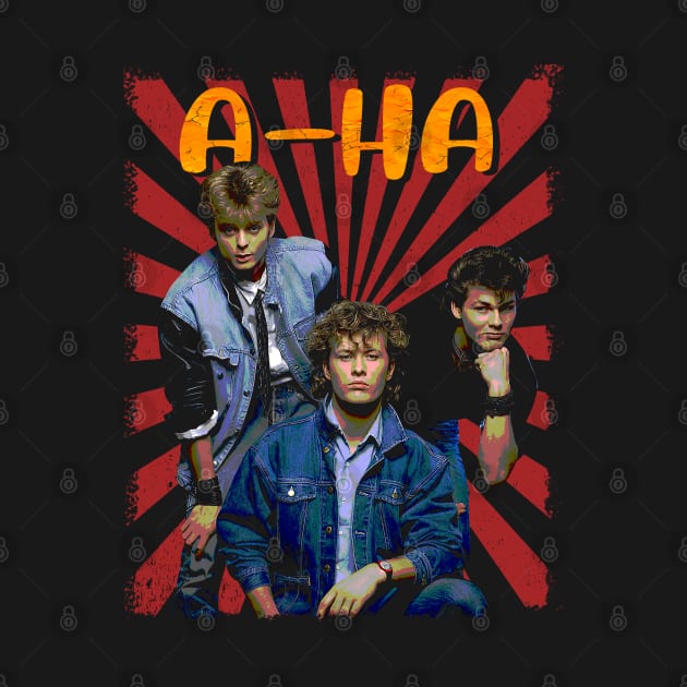 Synth-Pop Legends a-ha Music Tribute Shirt by Mushroom Time