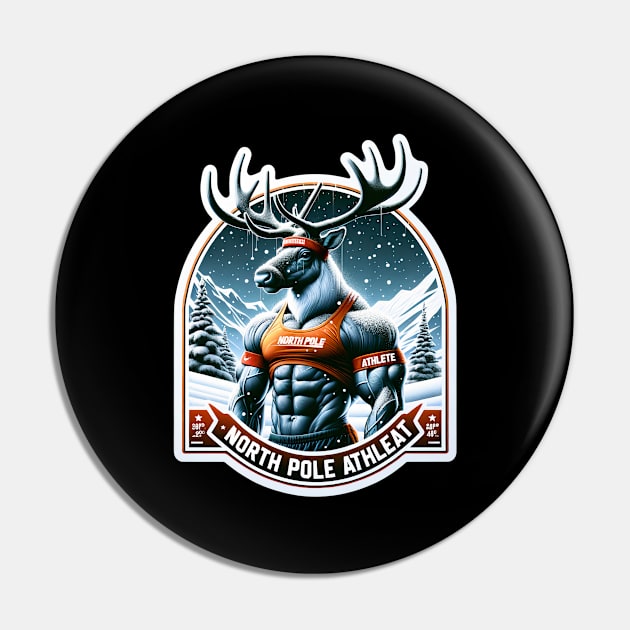 North Pole Athlete Pin by EternalEntity