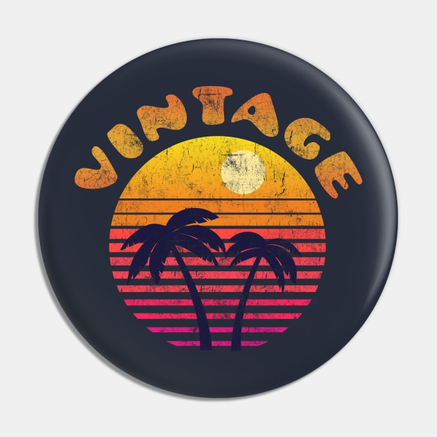 Vintage Sunset 80s Pin by vladocar