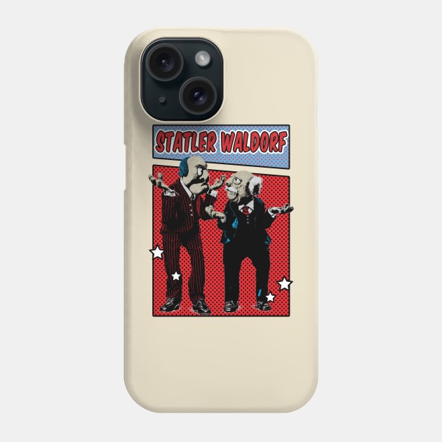 Statler & Waldorf Pop Art Comic Style Phone Case by Flasher