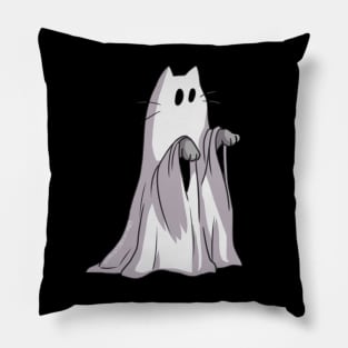 Ghost Cat Pillow